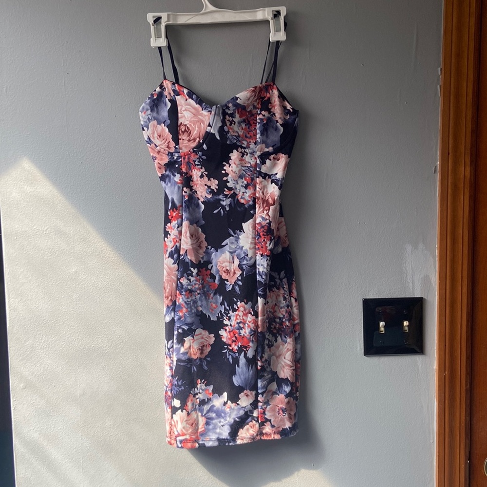 Floral spaghetti strap dress
